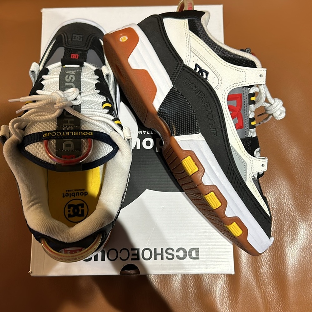 DC HYBRYID x DOUBLET sneakers ADYS100625 white black red size US 10.5
